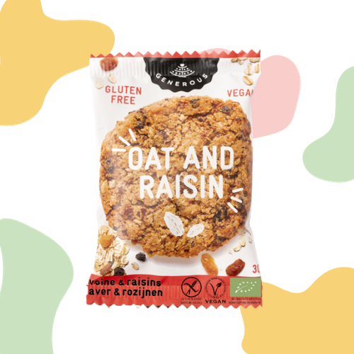 [FIKAGEN-001] 20x Generous - Cookies  - Oat and raisins (Gluten free)